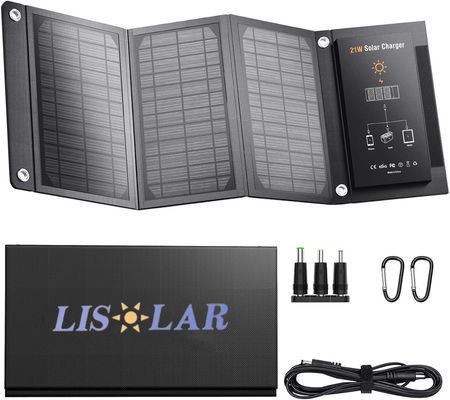 Saco Solar dobrável leve 21W Carregador Solar Solução de Carregamento Solar dobrável