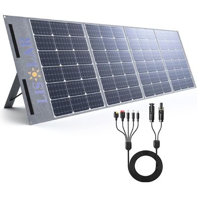 Carregador portátil de energia solar de 200W Carregador de bateria solar dobrável impermeável