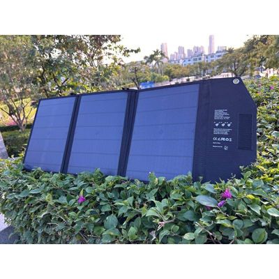 6-8 Horas Tempo de Carregamento Mochila de acampamento dobrável Carregador solar com painel solar de silício monocristalino